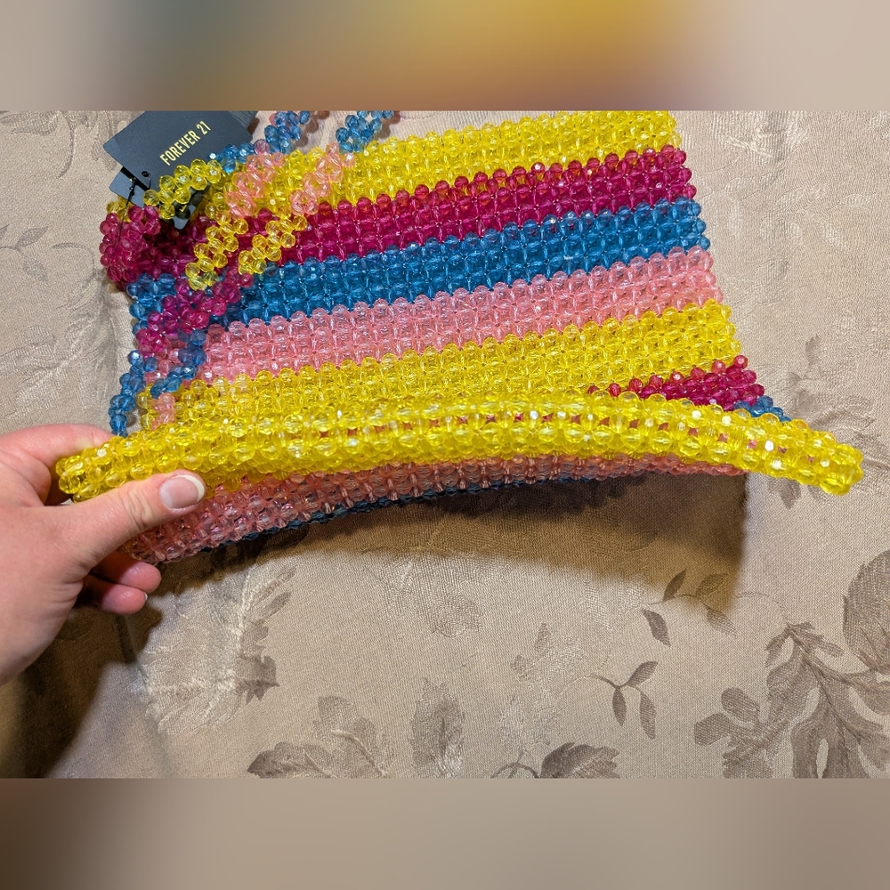 Forever 21 Colorful Beaded Purse, NWT! - Picture 8 of 9